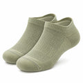 Chaussettes basses 39-42 en maille textile vert sauge respirantes