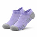 Chaussettes basses 43-46 en maille violette et grise pour sport