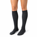 Chaussettes hautes 35-38 en maille textile noire à côtes pour usage quotidien