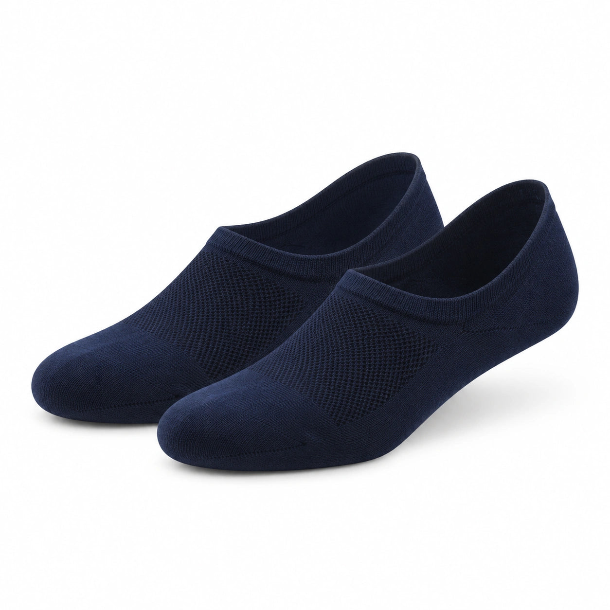Chaussettes invisibles 35-38 en maille bleu marine respirantes