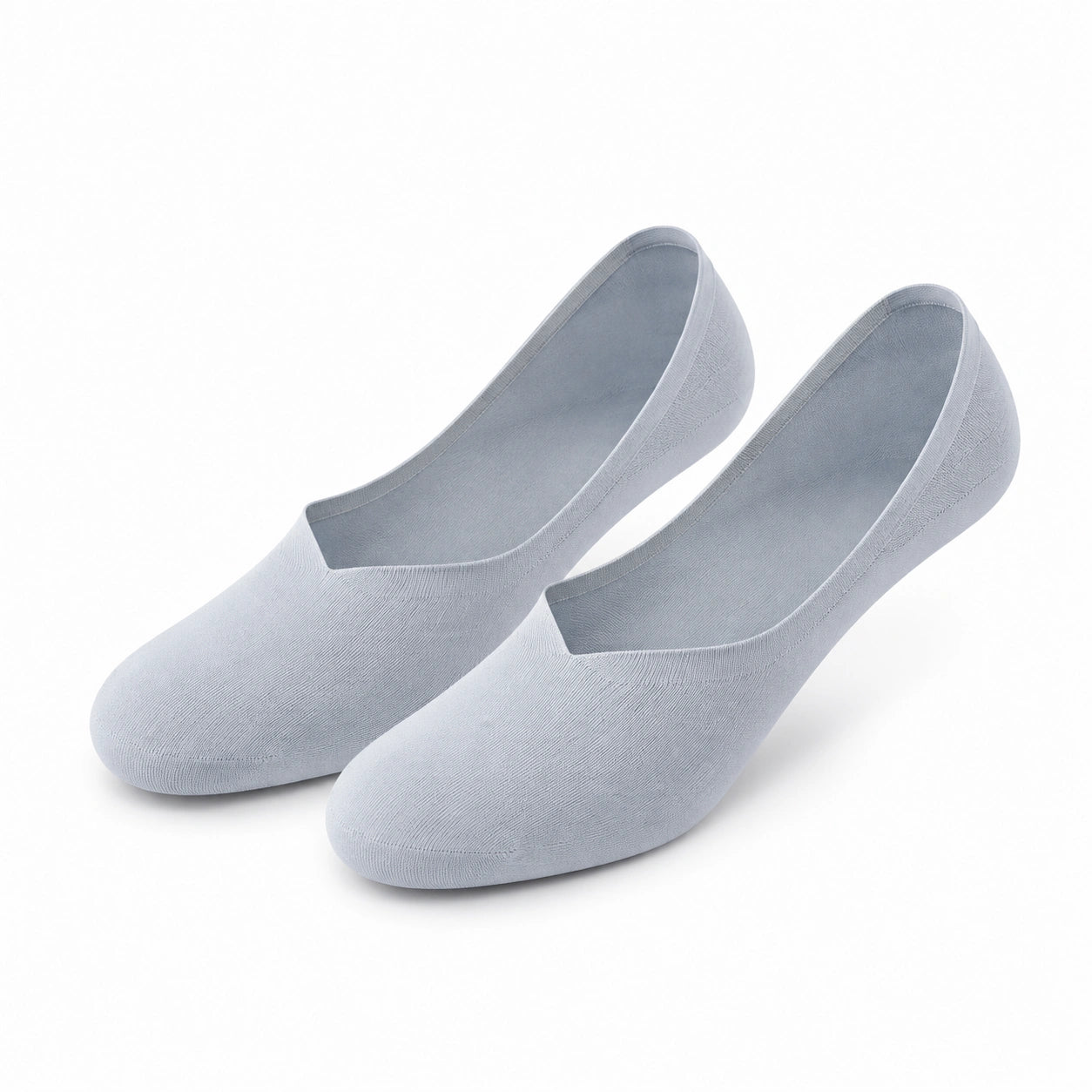 Chaussettes invisibles 43-46 en maille gris clair pour chaussures basses - coupe basse extensible